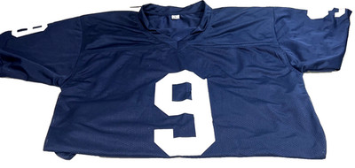Football Practice Jerseys Blue Number 9 Size Large
