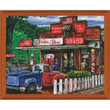 PixelHobby Saturday Morning at the Shop Kit & Frame Mosaic Art Kit