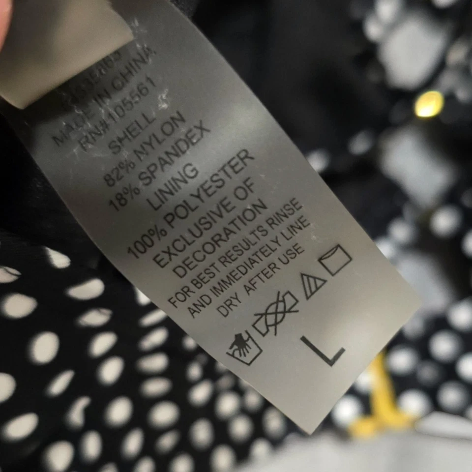 Biquíni Kensie tamanho grande costas e bolinhas brancas 2 peças recorte clássico praia  - Imagem 4 de 4