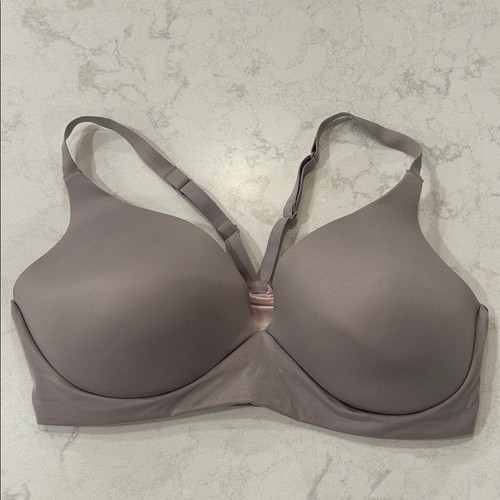 Body by Victoria Lightly Lined Plunge Pullover Bra Dusty Violet