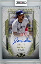 2022 Topps Tier One Jim Rice Tier One Talent Autograph 299 /18