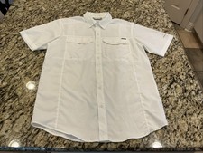 NWOT Columbia Omni-Shade Vented White Fishing Shirt Mens Size S 