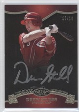 2012 Topps Tier One On the Rise Silver Ink 10/10 Drew Stubbs #OR-DST Auto 0b0