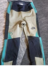 The North Face Womens Steep Tech High Rise Fleece Active Leggings Green/Black XL