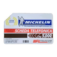 Scheda telefonica Telecom Italia 1998, Michelin Bibendum, tiratura 585000 rara