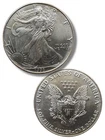 1993 Silver Eagle. BU perfect example. .9999 Silver. Nice toning