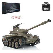 US Stock Henglong 1/16 7.0 2.4Ghz RC Tank Walker Bulldog 3839 Model RTR BB IR