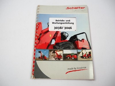 Schäffer 3038 3046 Loader Owners Manual Operation Maintenance 2006