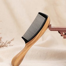 Teethed Anti-Static Head Massage Comb for Hair Care Natural Horn Tooth Combs