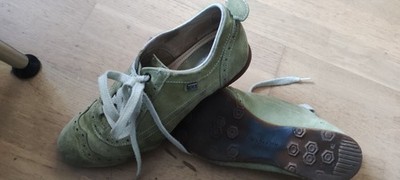 TOMMY HILFIGER DAMEN SCHUHE HALBSCHUHE SCHNÜRERSCHUHE  Gr:41 Uk:7,5 Grün