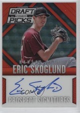 2014 Prizm Perennial Draft Picks Prospect Signatures Red Eric Skoglund Auto 2x4