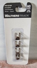 Walthers 948-83109 Assembled Railroad Track Bumpers Rust Brown 4 Pack HO Scale
