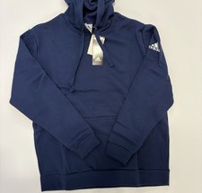 ADIDAS Women  s Fleece Hoodie Color Navy / White Size Large NWT