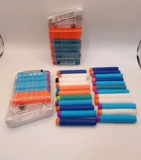2-Nerf N Strike Elite 6 Dart Clips Ammo Holders Lots Of Darts