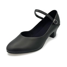 - Celine Character Shoes, 1.5" Heel, Leather Sole, Dance Shoes for Women, Bal...