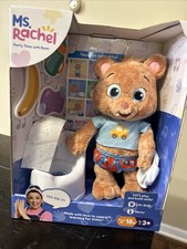Ms. Rachel POTTY TIME WITH BEAN Interactive Plush Bear Toilet Paper  Soap