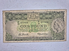 Commonwealth of Australia 1961 One Pound Coombs/Wilson 