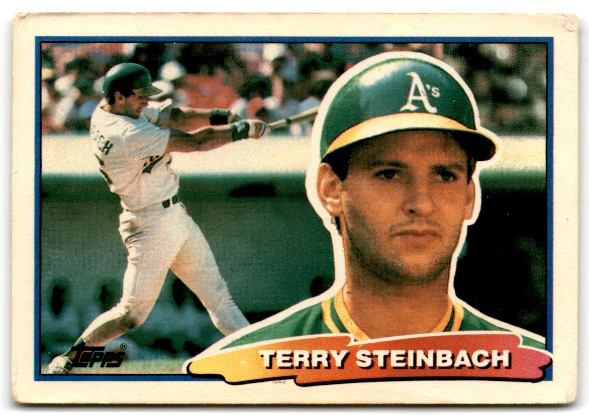 1988 Topps Big Terry Steinbach Oakland Athletics #39A