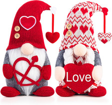 Valentines Day Decorations -Valentines Day Gnome Decor Gifts, Handmade Plush Gno