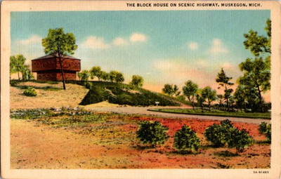 #ad #ad Muskegon Michigan MI : HIGHWAY SCENE j 02 BC5790 $7.14