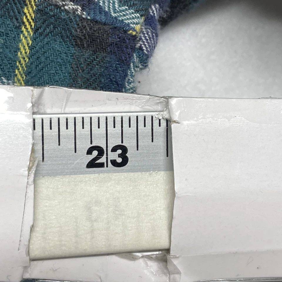 Claybrooke Outdoors Shirt Mens Large Green Blue Plaid Flannel Button Up Ukraine - Image 4 of 4