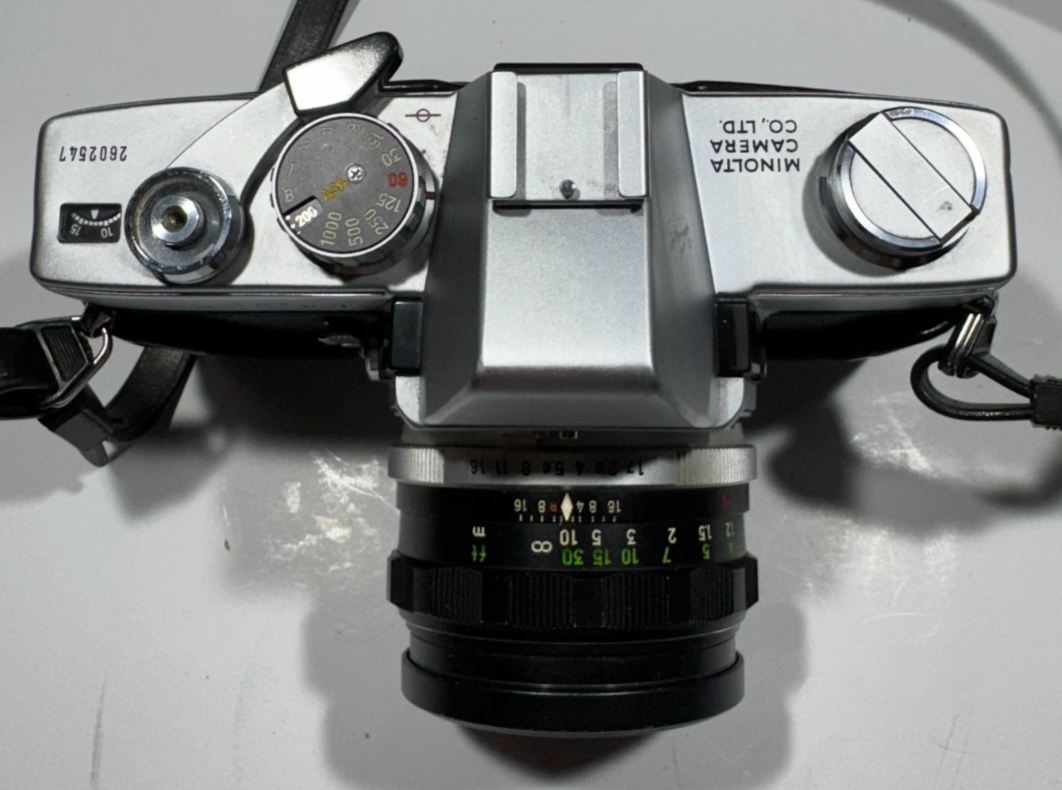 MInolta SRT 101 SLR 35mm Camera w/ Rokkor-55 mm & MC Tele 135mm F3