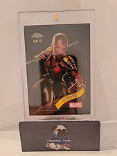 2025 Topps Chrome Marvel Black Refractor Okoye 04/10 #58 SSP