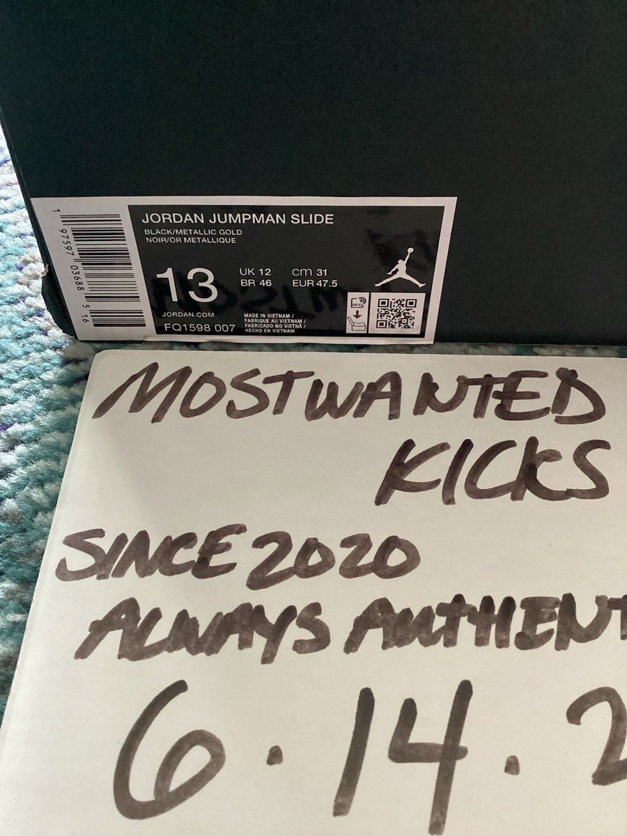 Jordan Box Label in Black with Gold Jumpman Size 12 - Air Jordan Jumpman Pro OG 2017 Taxi for sale  main image 4