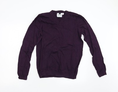 Lila Pullover Pulli Herren UK Größe S Topman
