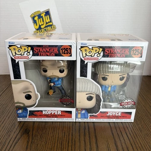 Funko Pop! Vinyl: Stranger Things - Hopper  & Joyce (Exclusive) #1253 #1254