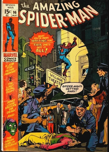 Amazing Spider-Man #96 1971 Marvel KEY Drug Issue Green Goblin VF Gil Kane Cover