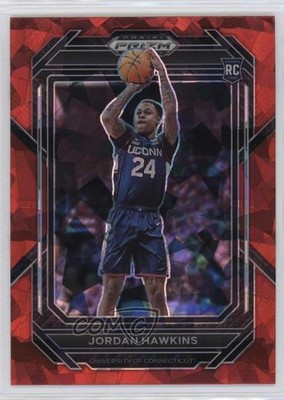 2023-24 Panini Prizm Draft Picks Red Ice Prizm Jordan Hawkins #42 0v2h