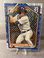 2024 Bowman 1st Carson Rucker Blue Pattern Parallel  /125  #BP-65  Tigers