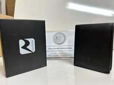 PORTAFOGLIO UOMO PELLE RONCATO NERO CON RIBALTINO NUOVO