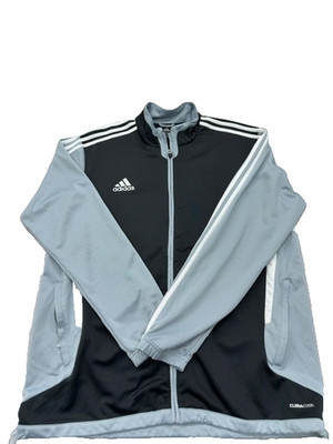 Adidas Trainingsjacke Herren schwarz grau Climacool Größe L Reißv. Performance