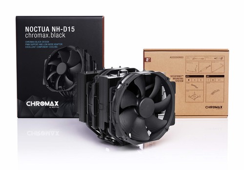 NH-D15 chromax.Black, Dual-Tower CPU Cooler (140mm, Black) - Picture 4 of 7
