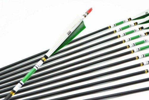 6Pcs 31''SP500 Carbon Arrows Real Turkey Feather Hides Hunting Shooting Archery - Picture 8 of 11