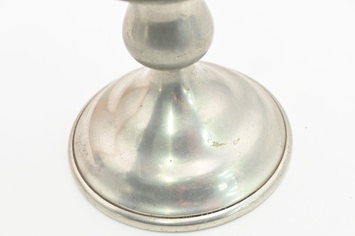 Vintage Pair of Kirk Candlestick Holders American Pewter Guild LTD Model No. 153 - Picture 7 of 11