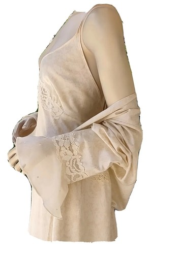 Cabernet Vintage Slipperkleid Dessous, Bademantel Nachthemd Negligee Kleid Robe Set - Bild 11 von 24
