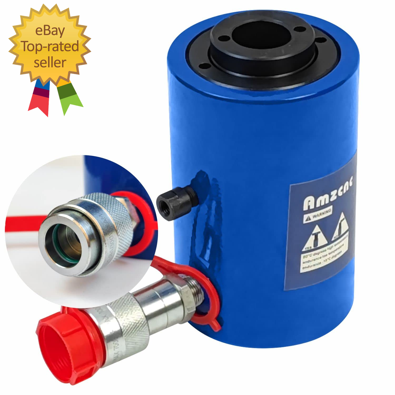 20T Hollow Single Acting Hydraulic Ram Cylinder 2