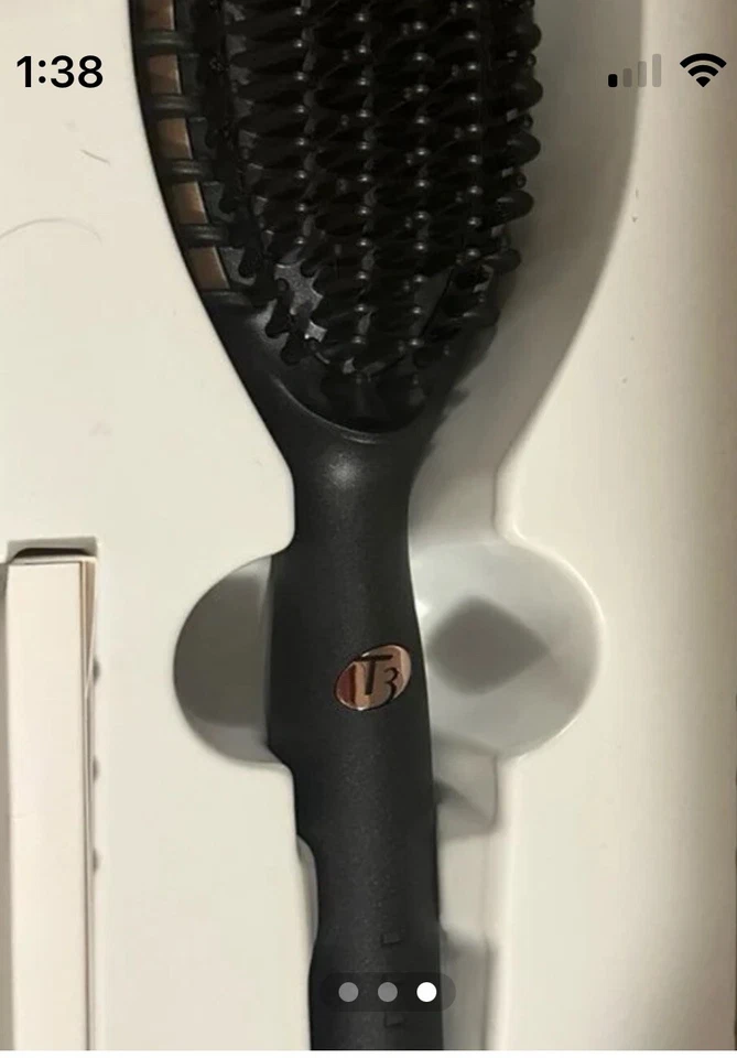 New In Box, Never Used, Authentic T3 EDGE Heated Smoothing & Styling Brush - Image 2 of 4