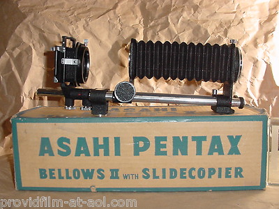 PENTAX Bellows II and Pentax Slide Copier NEW. MACRO, Copy slides
