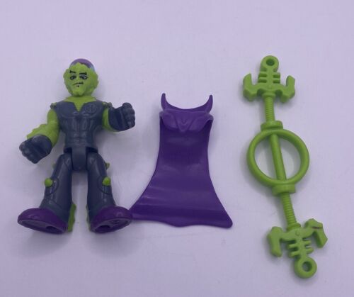 Imaginext Blind Bag Series 1 Green Alien Figure With Cape & Staff Complete - Afbeelding 1 van 10