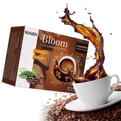 NUGEN Bloom Collagen Coffee Organic Low-Calorie Blend with Collagen Boost