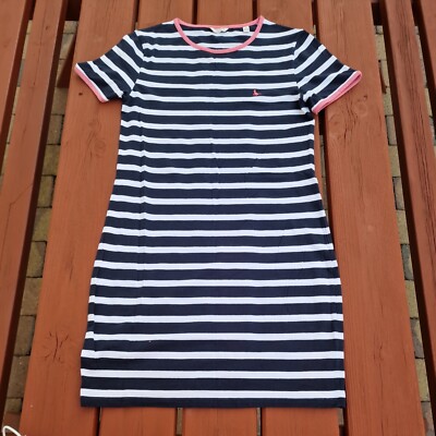 Jack Wills Navy& White T Shirt Worn 12 UK
