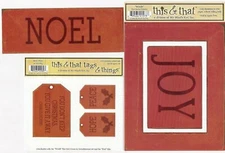 NOEL 6 Christmas Die Cut Embellishments - My Mind's Eye This & That Sets SALE