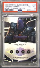 2021 Upper Deck Black Diamond 69 Josh Brolin Thanos 11/18 Marvel (MCU) PSA 8