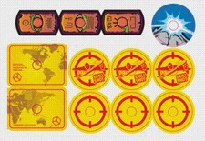 Congo Pinball Target Decal Set