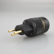 HIFI Swiss standard AC power plug 10A/250V Audio Grade Male Power Connector