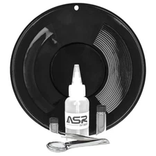 ASR Outdoor Black Gold Pan Gold Prospecting Beginners Kit, 5 Piece